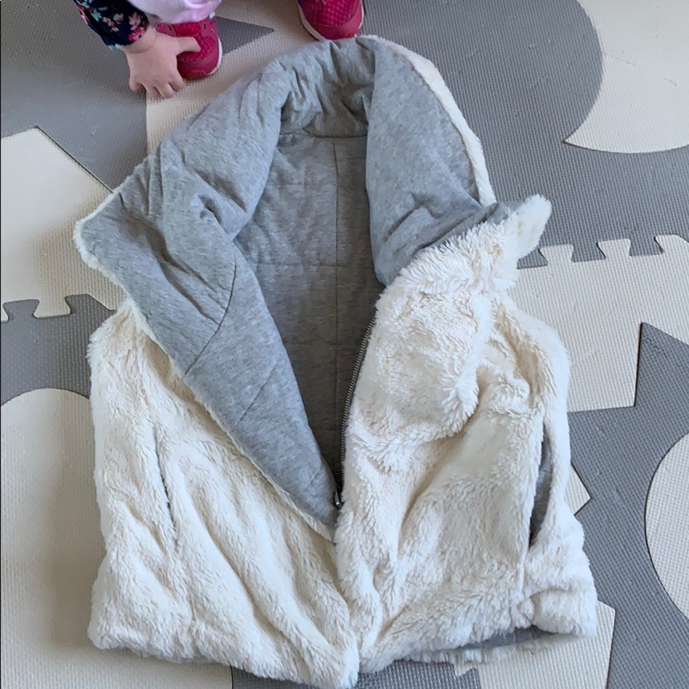 Reversible furry vest